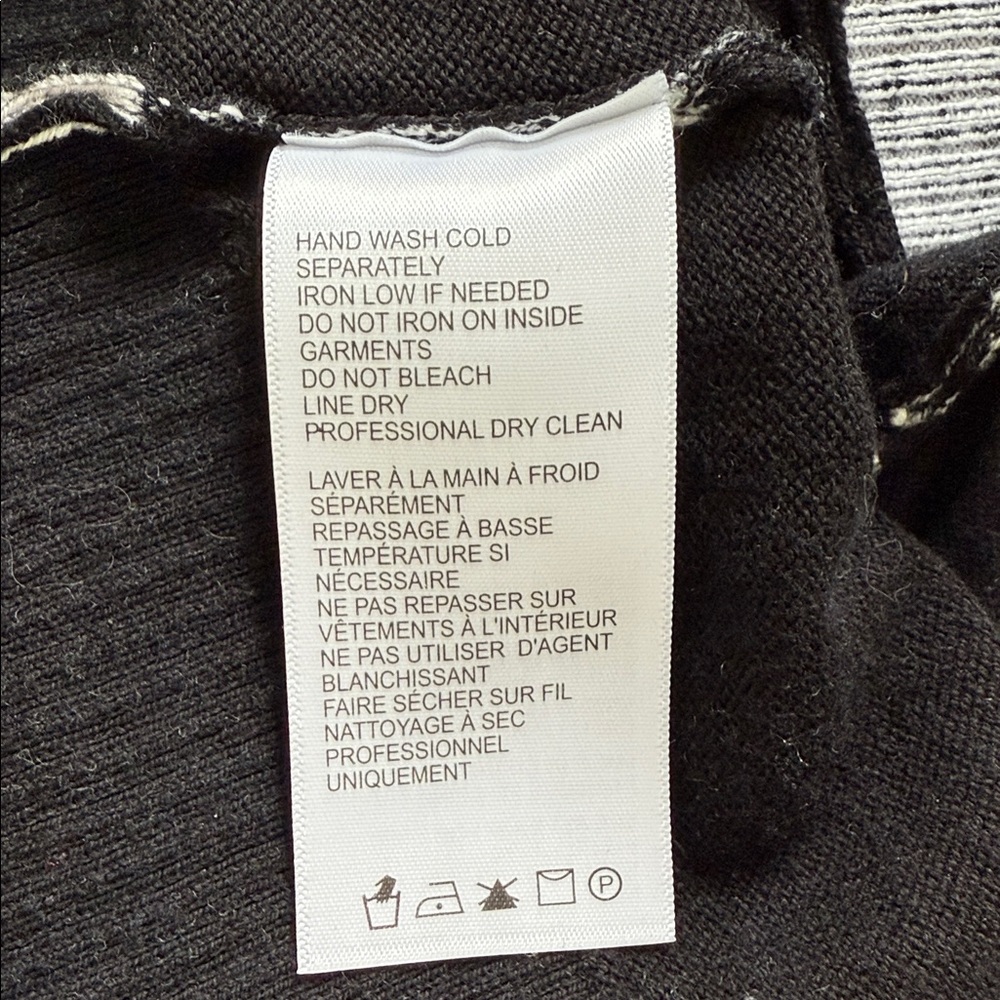 Blanc Noir Black and Gray Cardigan S - Picture 5 of 7